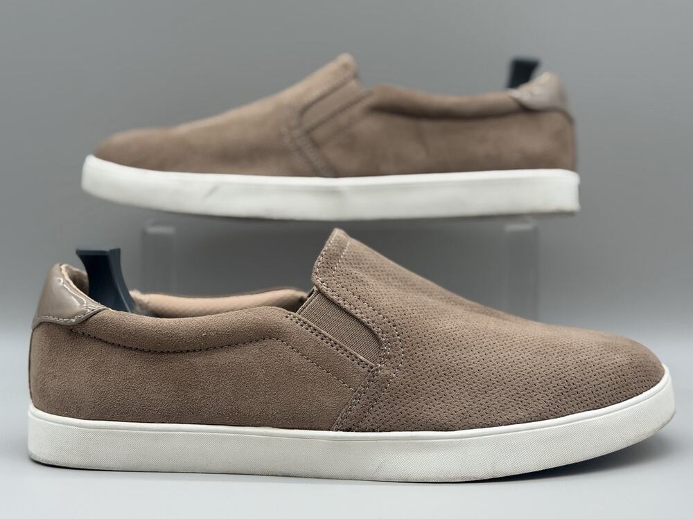 Dr. Scholl’s Madison Women’s 11W Taupe Suede Slip On Comfort Sneakers